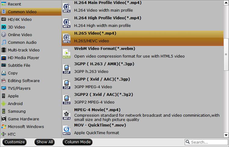 Choose Output Format