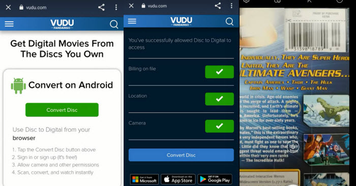 Convert Blu-ray to Digital with VUDU